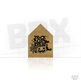 Halloween huisje groot 'Trick or Treat' (Zwart) door BBX Gifts & More