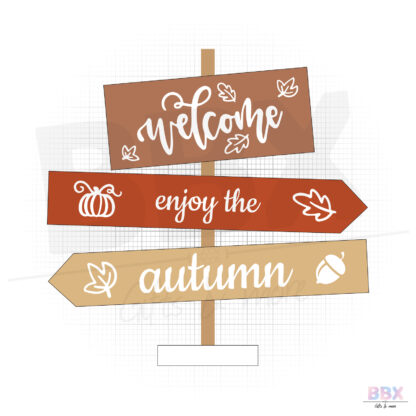 Wegwijzer 'Welcome Enjoy the Autumn' (Kleur) door BBX Gifts & More