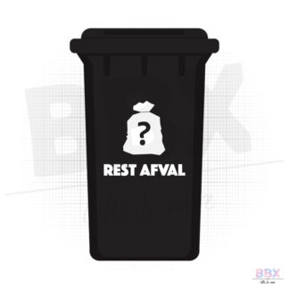 Containersticker 'Iconen met soort afval' (Rest Afval) door BBX Gifts & More