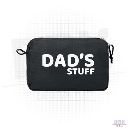 Toilettas 'Dad's Stuff' (Zwart) door BBX Gifts & More