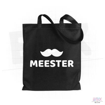 Shopper Tas 'Meester' (Zwart) door BBX Gifts & More