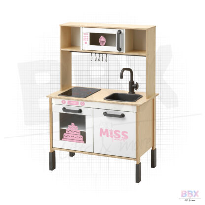 Stickerset Keukentje Duktig 'Miss Taart' (Pastel Pink) door BBX Gifts & More
