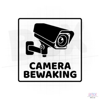 Huissticker 'Camera Bewaking 1' (Zwart) door BBX Gifts & More