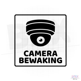 Huissticker 'Camera Bewaking 3' (Zwart) door BBX Gifts & More