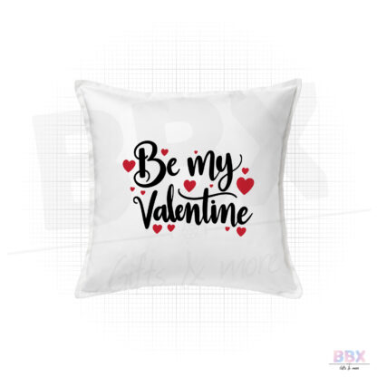 Kussenhoes 'Be my Valentine' (Wit) door BBX Gifts & More