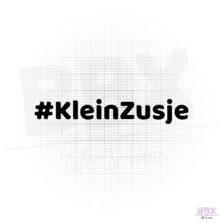 Strijkapplicatie '#KleinZusje' (Zwart) door BBX Gifts & More