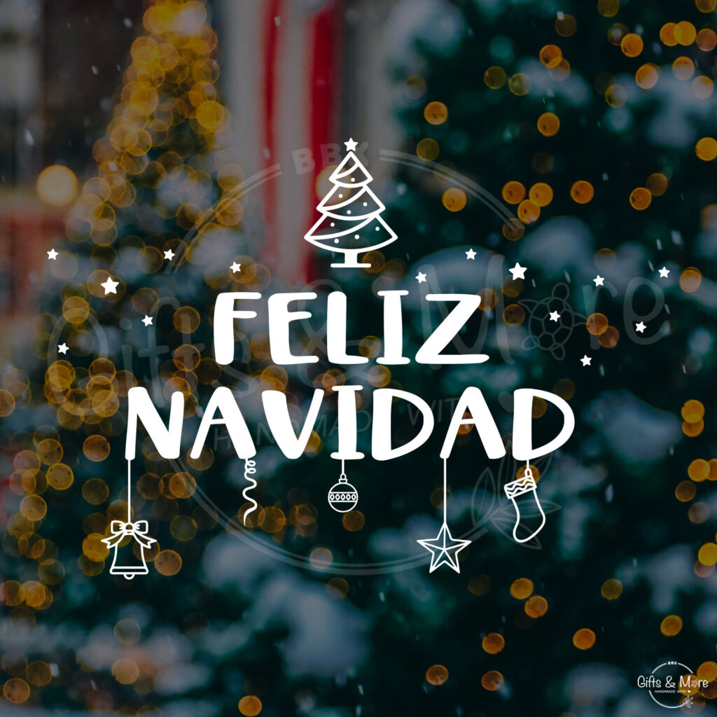 Kerstmis Verdeelt De Spaanse Tekst Feliz Navidad :  Vrolijke Kerstmis
